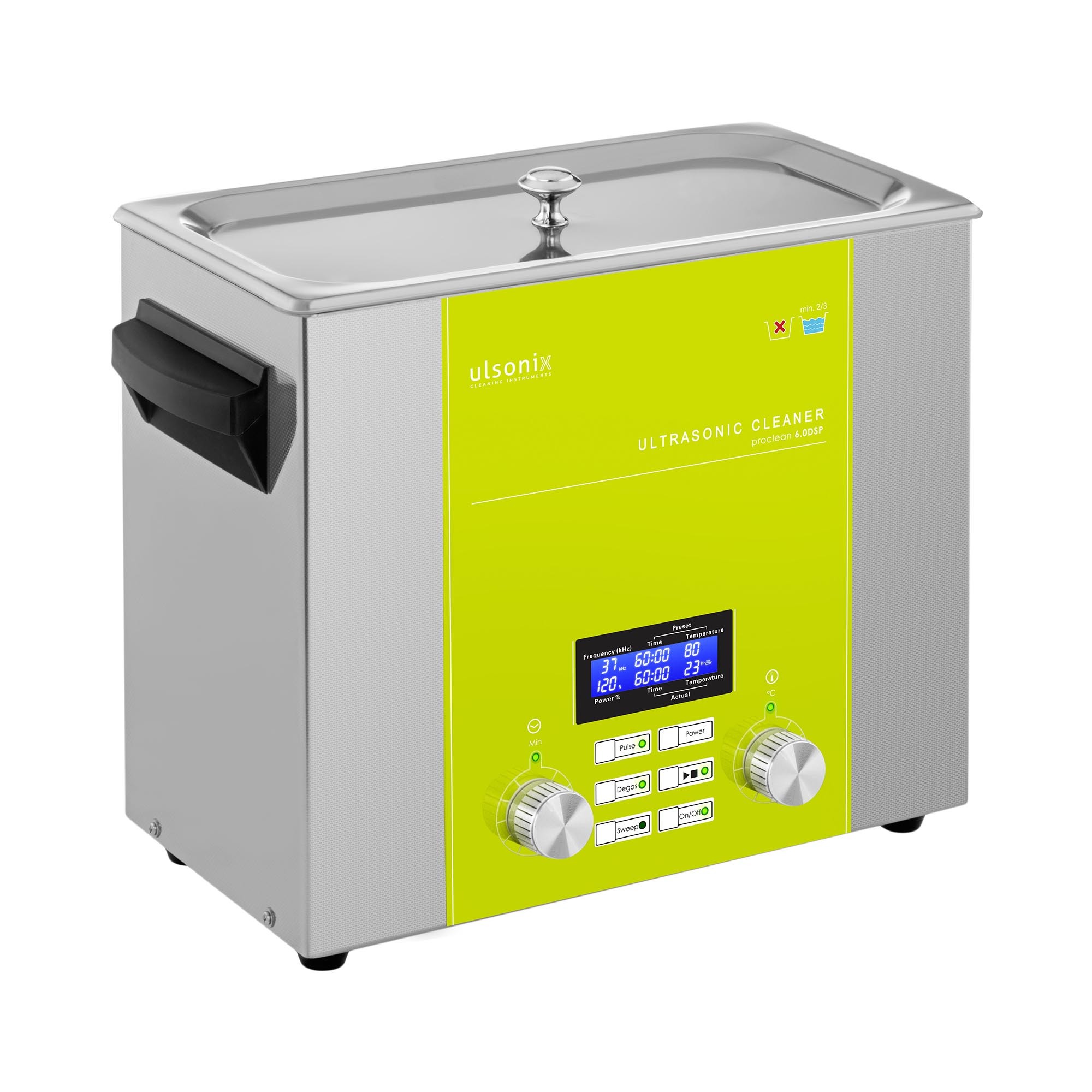 ulsonix Ultrasoon reiniger - 6 l - 240 Watt - DSP