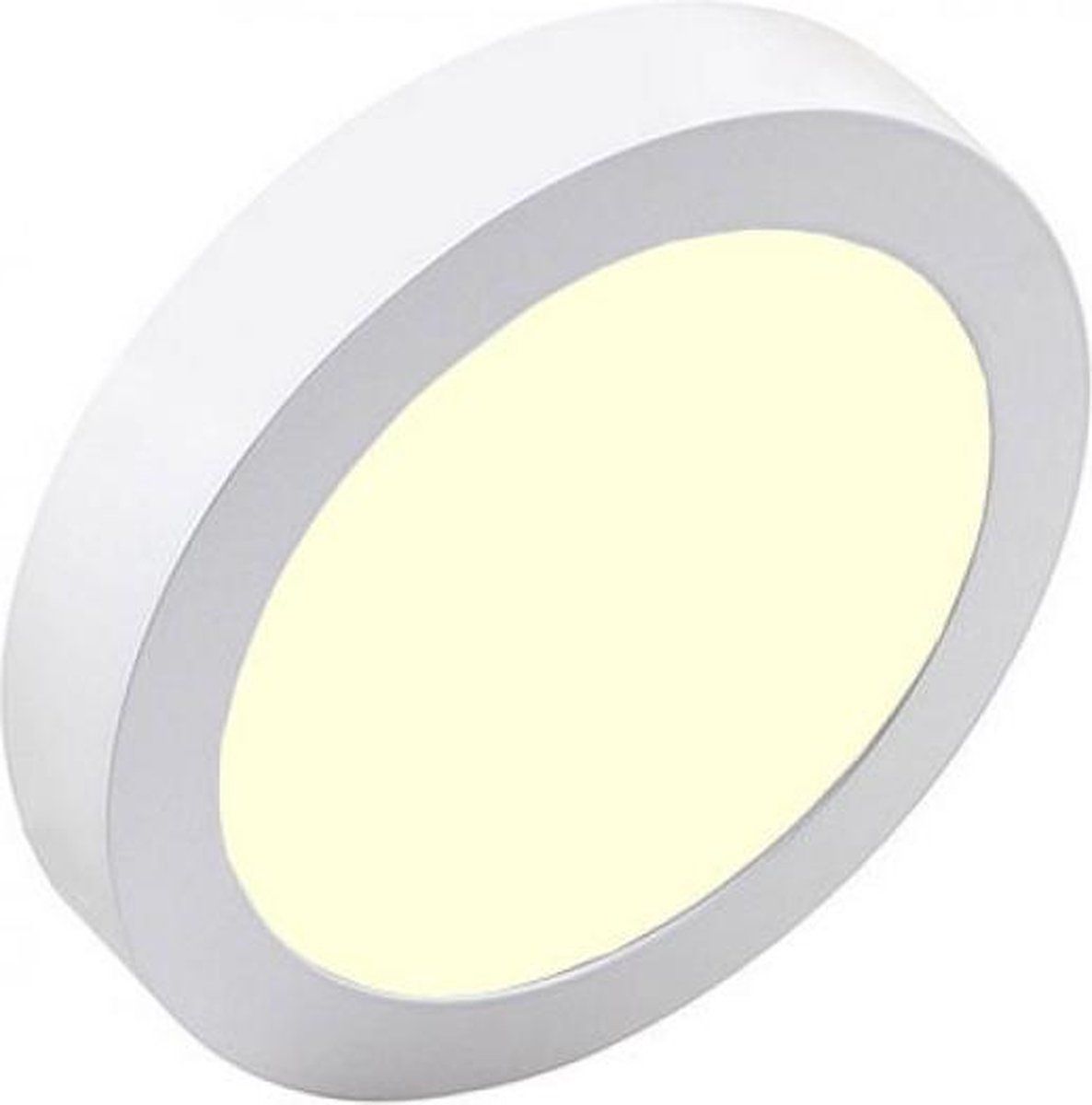 Qualu LED Downlight Pro - Igia - Opbouw Rond 18W - Warm Wit 3000K - Mat Wit - Ø227mm