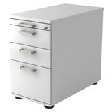 hjh OFFICE PRO Ladeblok - 2 Lades - Wit - 42,8 x 80 x 72-76 cm - Signa Sc40 CE