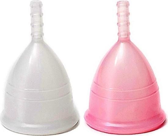 Iriscup Menstruatie Cup (2 stuks) - Doorschijnend - Maat S