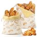 Cire d'abeille Sacs à pain Lot de 2 Réutilisable 43x33 cm