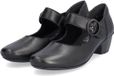 Rieker Dames Lage Instappers 41756-00 Zwart
