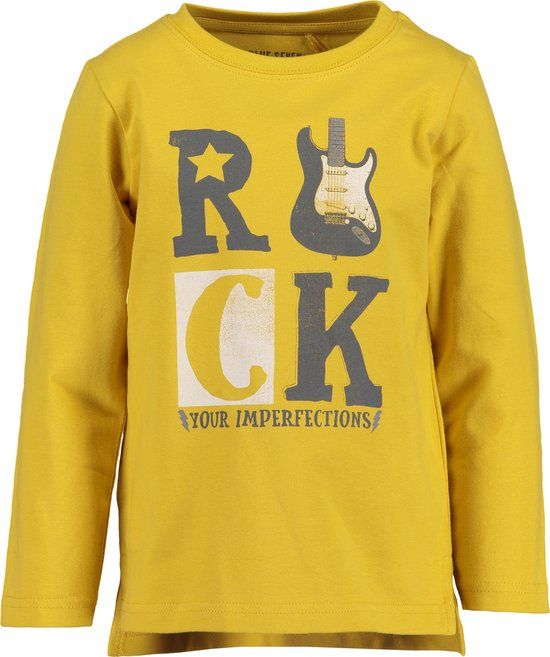 Blue Seven Jongens T-shirt - okergeel - Maat 92