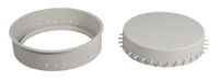 Rayher Siliconen gietvorm onderzetter met gatrand, 15 cm ø, hoogte 4 cm