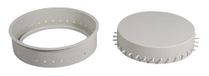 Rayher Siliconen gietvorm onderzetter met gatrand, 15 cm ø, hoogte 4 cm