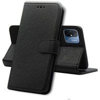 Phonillico® Case voor Xiaomi Redmi 12C - Zwart Portemonnee Flap Magnetische Flap Card Storage
