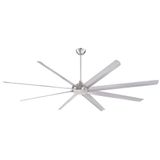 Westinghouse Lighting Widespan ceiling fan, geborsteld nikkel, 254 cm