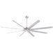 Westinghouse Lighting Widespan ceiling fan, geborsteld nikkel, 254 cm