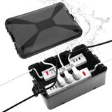 Merkloos / Sans marque Store_8 Grote waterdichte kabelbox - Bescherming voor verlengkabels - Zwart - Outdoor elektrische box - 7 kabelpoorten - Ideaal voor buitengebruik