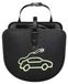 Sac de rangement pour câbles de recharge de voiture électrique, 38 cm, tissu Oxford, noir