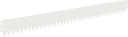 vidaXL Gazonrand 10 st 103 x 10 cm Staal Wit