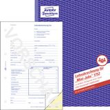 Avery Loonboekje Minibaantje, A4, Met Carbon