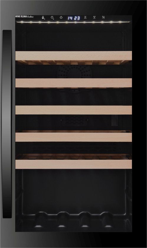 Wine Klima Excellence S40 wijnklimaatkast - 49 flessen - Zwart