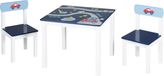 Roba Tafel En Stoelen Racer Jongens Hout Blauw/wit 3-delig