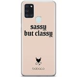 ERT GROUP mobiel telefoonhoesje voor Samsung A21s origineel en officieel erkend Babaco patroon Sassy but classy 001