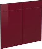 Vicco R-Line Keukenfront – 79.2 x 70.8 cm meubelfront voor de onderkast met lades Rode hoogglans