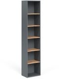 Vicco Viktor Hoge kast – 40.2 x 188.6 cm Antraciet/gouden eik