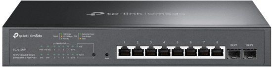 TP-Link Omada TL-SG2210MP - Managed Gigabit PoE+ Switch with 8 PoE+ Ports