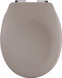 spirella Toiletbril Softclose - Duroplast WC-Bril met Chromen Scharnieren - Antislip Voetjes - Matte afwerking - Taupe