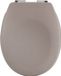 spirella Toiletbril Softclose - Duroplast WC-Bril met Chromen Scharnieren - Antislip Voetjes - Matte afwerking - Taupe