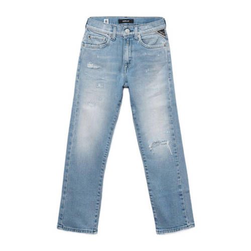 REPLAY slim fit jeans light blue denim