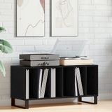 vidaXL Meuble pour disques vinyles Chêne noir 100 x 38 x 48 cm Bois composite
