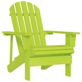 VidaXL Tuinstoel Adirondack Massief Vurenhout Groen