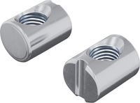 vidaXL - Barrelmoeren - 2 stuks - Zilver - M6 x 13 mm - Metaal