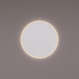 HIPP Design Spiegel Rond Messing PVD - Indirecte LED Verlichting - 80 x 3 cm - Spiegelverwarming - Touch Dimmer - Kleurenwissel