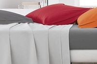 Bedlaken Gabel - Hoeslaken van perkal, verkrijgbaar in verschillende kleuren, 200 x 90 x 0,3 cm, wit