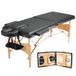 VEVOR Draagbare Massagetafel, 70 cm Breed, 2 Opvouwbare Lichtgewicht Massagetafels, 8-voudig In Hoogte Verstelbaar Salon-Tatoeagebed, Spatafel met Hoofdsteun, Armleuningen, Handpalet en Draagtas, 272 kg