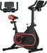 Vélo d'appartement - Vélo d'intérieur - 4 kg volant - Résistance réglable - Entraînement cardio - Jambes - Rouge