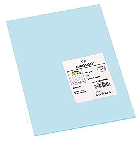 Canson Iris Vivaldi - Gekleurd Papier - A4 - Hemelsblauw - 20 Vel