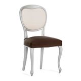 Eysa Set van 2 bi-elastische stoelhoezen zonder rugleuning, bruin, design Harlem