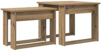vidaXL Koffietafel Set - 2 stuks - Artisan Eiken - 50 x 52 x 42 cm