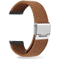 Armband SZSMART Flexibele gevlochten voor Samsung Galaxy Watch 3 4g 41 mm bruin