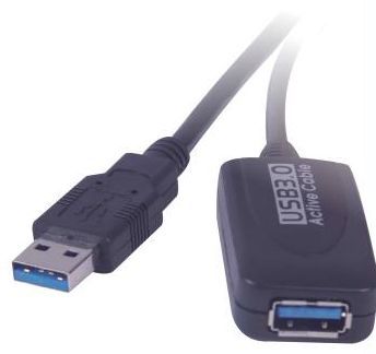 PremiumCord USB 3.0 Kabel - A/M - A/F - 5m - Zwart