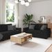 Maison Exclusive ensemble de canapé 2 pièces avec coussins, noir, tissu