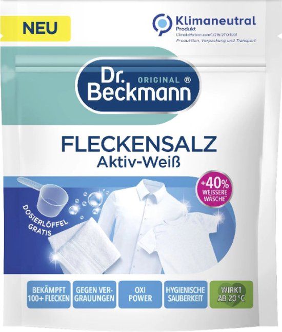 Dr. Beckmann Vlekkenzout - Wasadditief voor stralend witte was - Oxi Power - 400gr