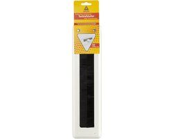 Deltafix Brievenbusborstel - wit - aluminium - 34 x 9 cm