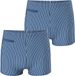 Schiesser Boxer-Badehose Ocean Swim Blauw Gestreept Mannen