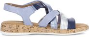 Gabor Dames Sandalen Blauw/Zilver