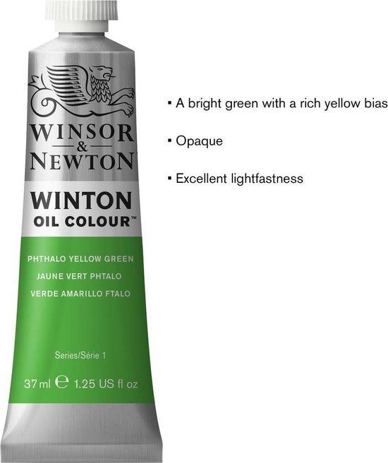 Winsor & Newton Winton Olieverf - 403 Phthalo Yellow Green - 37 ml