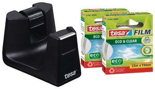 tesa tesafilm EASY CUT SMART EMPTY + 2 x ECO & CLEAR 33M x 19MM