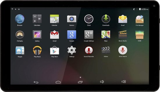 Denver Android Tablet - 16GB - 10.1 Inch - 2GB RAM - Bluetooth - TAQ10463 - Zwart zwart