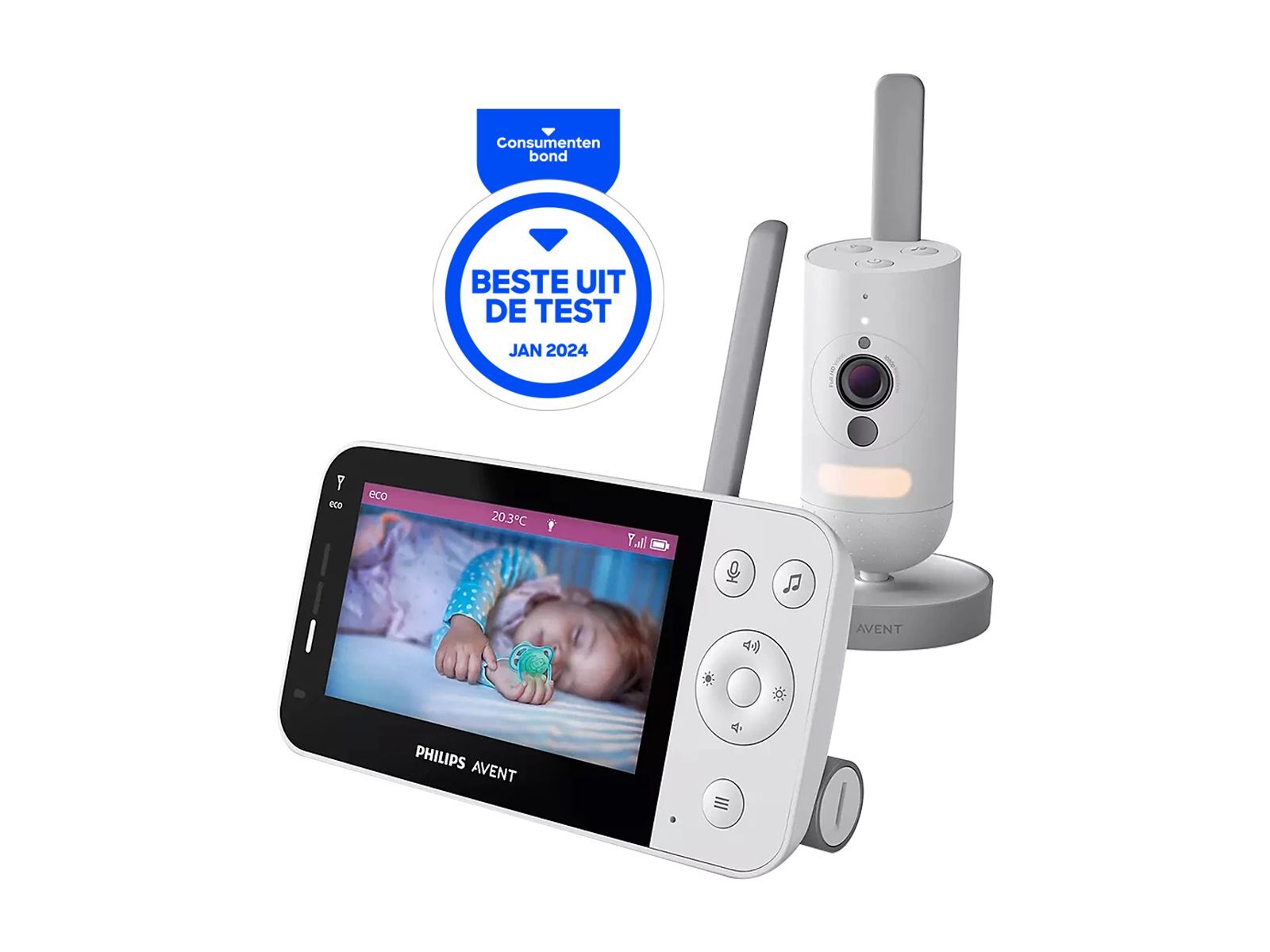 Philips Avent Connected SCD923/26 Babyfoon met Camera en App - Wit