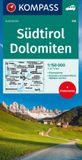 356 KOMPASS Autokarte Südtirol, Dolomiten, South Tyrol, Dolomites 1:150.000