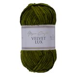 Utopia Crafts Velvet Lux Chenille Super Soft Chunky Garen voor Breien en Haken, 100g - 110m (Donker Olijfgroen)