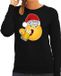 Bellatio Decorations Foute Kersttrui/sweater voor dames - bier - zwart - grappig - I love christmas - emoji XL