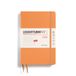 LEUCHTTURM1917 371023 Weekplanner 2025, Paperback B6+ hardcover, 12-maanden-kalender, gelinieerd, abrikoos, Engels
